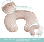iEvolve Minky Nursing Pillow Cover Breast Feeding Pillow Cover Slipcover U Shape for Baby Boy Girl,Cover Only(RainbowBear)