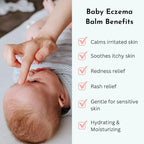Baby Eczema Relief Balm, Healing Ointment Baby Moisturizing Cream for Eczema, Dry, Itchy Skin. Award Winning Baby Skincare for Sensitive Skin, Safe for Newborns, Kids and Adults