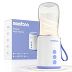 Portable Bottle Warmer Travel Baby Bottle Warmer for Breastmilk On The Go Travel Bottle Warmer Leak-Proof 2 Modes Fast Heating Three 3800mAH Battery Capacity to Meet Your All-Day Needs