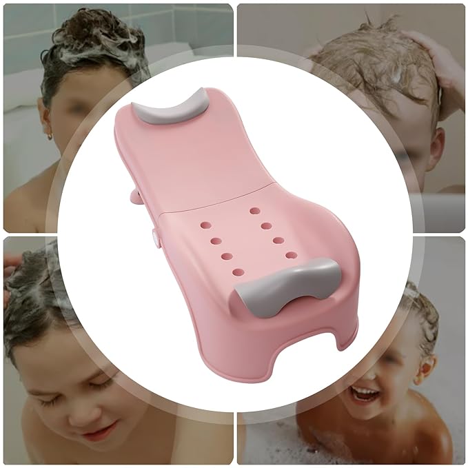 Adjustable Children's Shampoo Chair is Suitable for 0-5 Years Old Bath Seat Bathtub Household Foldable Moisture-Proof Clothes Design
