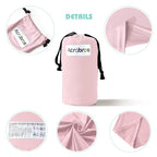 Acrabros Baby Wrap Carrier,Hands Free Baby Carrier Sling,Lightweight,Breathable,Softness,Perfect for Newborn Infants and Babies Shower Gift,Pink