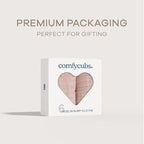 Comfy Cubs Muslin Burp Cloths 20" x 10", Pack of 6 - Large, 6-Layer, Ultra Absorbent 100% Cotton for Baby Drool and Messes - Soft, Safe & Gentle Baby Burp Cloths Set for Boys & Girls - Blush