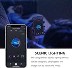 Star Projector, Galaxy Projector for Bedroom, Smart APP & Voice Control Galaxy lamp, Compatible with Alexa & Google Home, for Kids Adults Bedroom,Room Decor,Game Room,Party (Black Round)