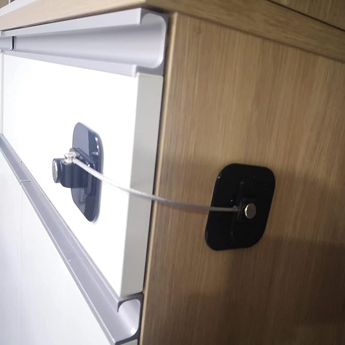 YEYA Upgraded Refrigerator Lock for Adults, Fridge Locks for Kids with Key