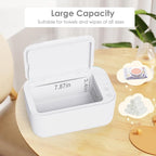 Baby Wipe Warmer, Wipe Warmer and Baby Wet Wipes Dispenser, Wipes Warmer for Newborn Baby Evenly Heated, Portable Wipe Warmer Smart Control, Diaper Warmer Large Capacity Wipe Dispenser Nursery (White)