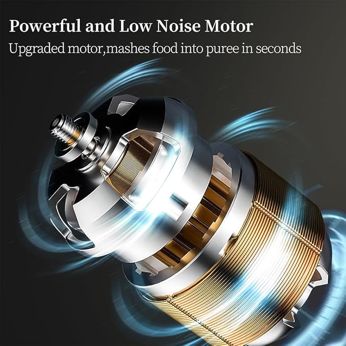 Baby Food Maker Mini Cute and Small Food Processor Puree Blender Grinder Chopper 1.2 Cup Glass Bowl with 6 Blade Electric (Spaceman-White(One Bowl))