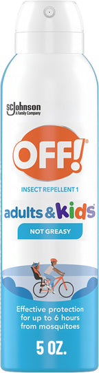 OFF! Insect Repellent Aerosol for Adults & Kids, Fragrance-Free Bug Spray for Everyday Protection from Mosquitoes and Ticks, 5 oz