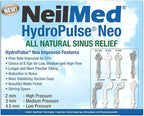 NeilMed HydroPulse Neo. Multi-Speed Electric Pulsating Nasal Sinus Irrigation System with 30 Sinus Rinse Premixed Packets.