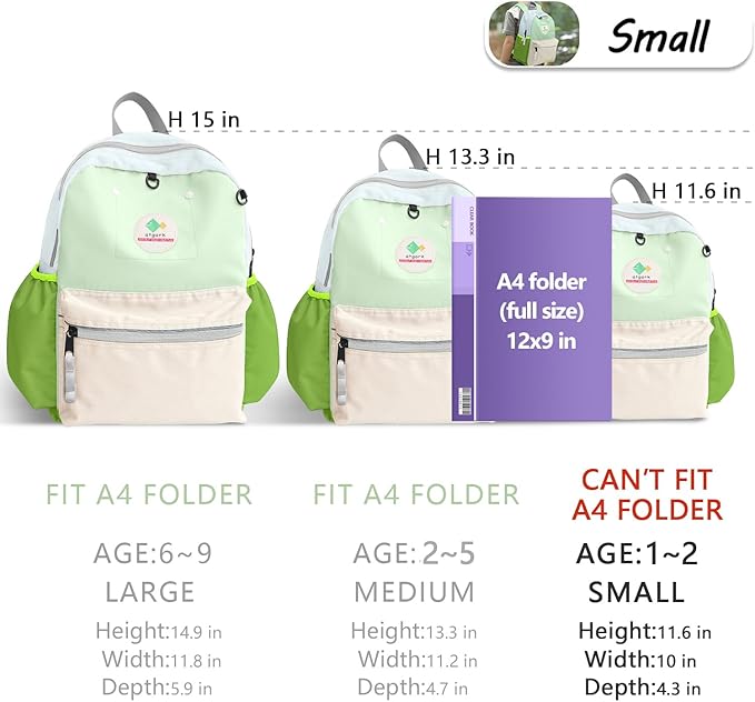Toddler Backpack for Toddlers 1-2: Baby kids Backpack for daycare Boys Girls