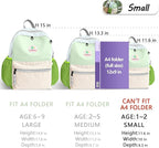 Toddler Backpack for Toddlers 1-2: Baby kids Backpack for daycare Boys Girls