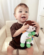 OUOZZZ 10" Soft Baby Boy Doll Set, Baby Doll Accessories Pretend Playset Emotional Social Doll for 2 Year Olds Boy Christmas Birthday Gift