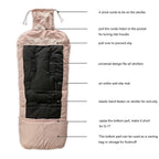 Length Ajustable Waterproof Stroller Winter Cover for All Stroller, XL,Good for Infant to Y5 pre-School Kids