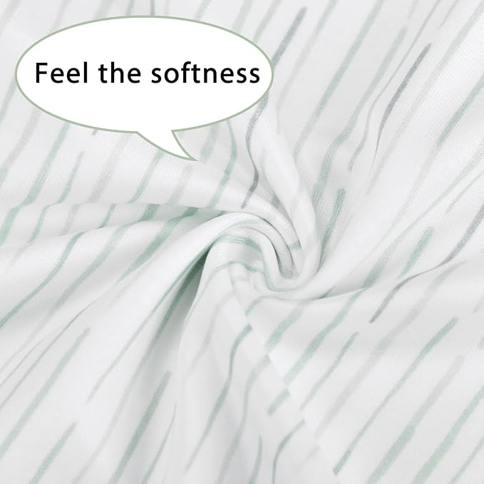 Pea Pod Nursing Pillow Cover Striped Breastfeeding Pillow Slipcover for Moms Soft Breathable Organic Knit Fabric Newborn Infant Feeding Pillow Covers for Baby Girl Boy