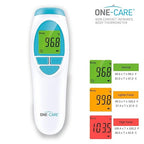 ONE-CARE Infrared Thermometer HTD8818A - Non-Contact, Homedics Thermometer, High Accuracy, Fast Reading, Body & Room Temp, Newborn Baby to Adult, Fever Alarm, Large Display