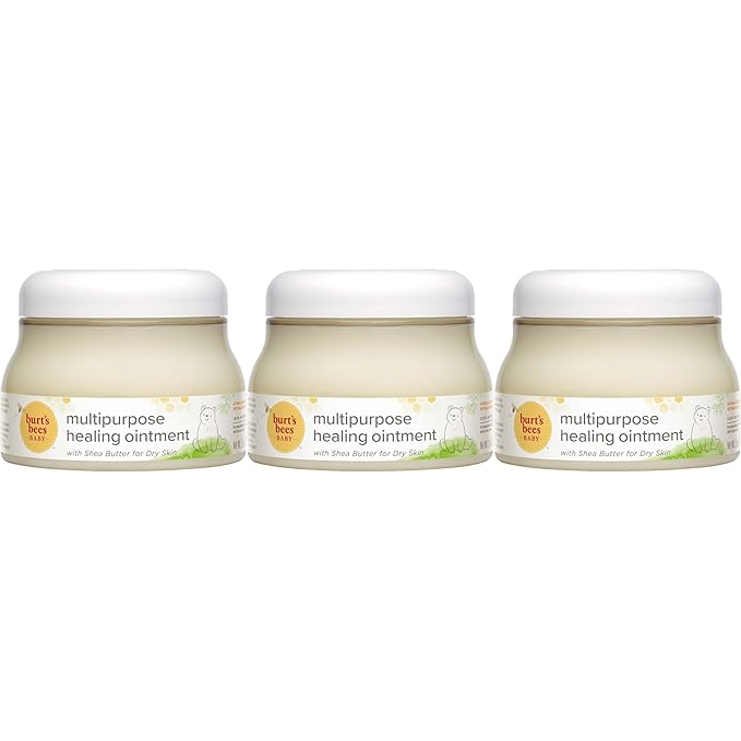 Burt's Bees Baby 100% Natural Origin Multipurpose Healing Ointment, Face & Body Baby Ointment – 7.5 Ounce Tub - Pack of 3