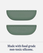 Lalo The Bib - Waterproof, Non-Toxic Silicone Baby Bib with Adjustable Neck Band & Silicone Food Pouch Catcher, Set of 2