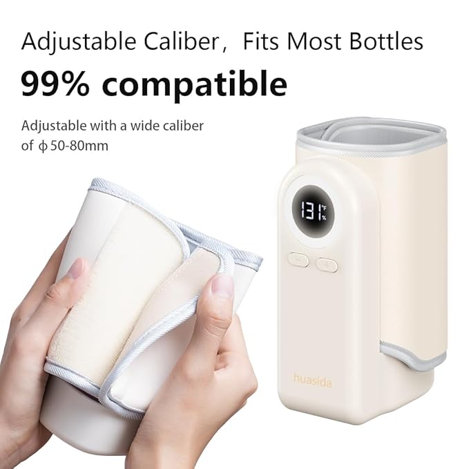 Portable Baby Bottle Warmer 4-in-1 Fast Heating Baby Milk Warmer for Breastmilk or Formula with Heating Warm Milk Constant and Warm Water Function (Green)