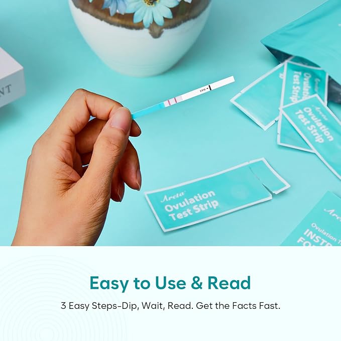 Areta Ovulation & Pregnancy Test Strips: 20 Ovulation Strips & 10 Pregnancy Tests Combo Kit | Accurate at-Home Fertility Tracker