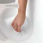 Shnuggle Newborn Bath Essentials Bundle | Baby Bath with Support Bump and Soft Backrest & Rinse Jug | Safe, Gentle, and Stylish Bathtime Set for Babies & Toddlers | White/Grey