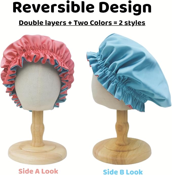 AKISS Baby Infant Newborn Toddler Satin Silk Hair Bonnet for Baby Girl Boy Sleeping Kids Cap Hat