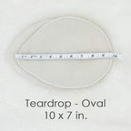 Merino Wool Nursing Pads, Style Softline, Regular Thickness, Teardrop - 10 x 7 in.