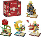 PANTASY Le Petit Prince Building Block Set Adults & Kids Collectible Brick Model,Rose,Train,Moon & Airplane Figures,Le Petit Prince Creative DIY Building Toys Gift for Fans of Stories