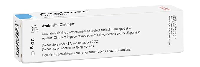 Ointment with Guaiazulene | Wound and Healing Ointment for Diaper Rashes, Itches, Cuts, Burns, & Sore Nipples | Suitable for Use for Babies and Nursing Mothers | Made in Europe