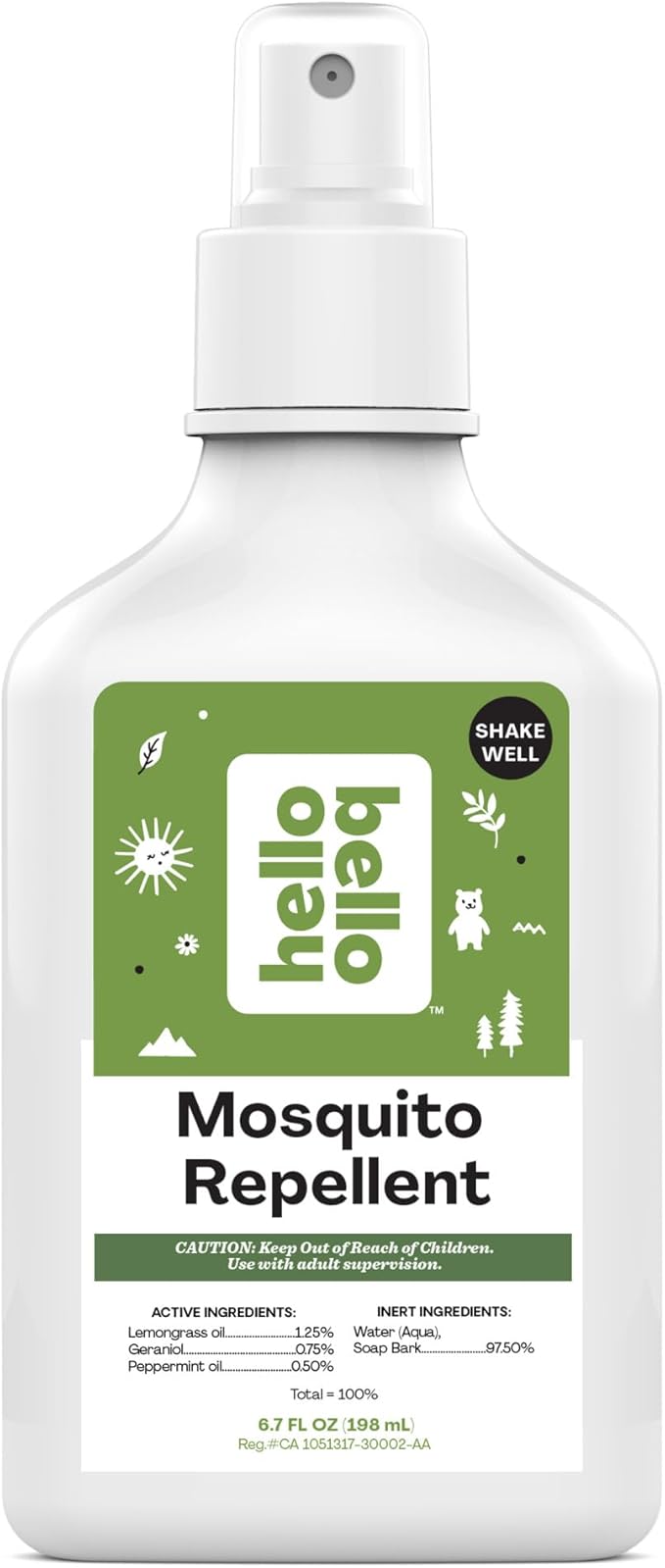 Hello Bello Mosquito Repellent Spritz, 6.7oz Bottle
