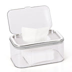 Baby Wipes Dispenser, Wipe Holder & Freshness Keeper - Easy to Open, Large Capacity (Silver)