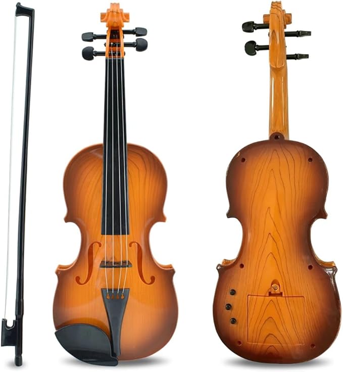 16 Inch Violin Toy for Kids, 4 Strings Violin Toys Musical Instruments for Children,Multifunctional Portable Electronic Instrument