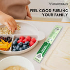 Mission Meats 100% Certified Organic Beef Sticks – Pasture-Raised, Zero Sugar, Non-GMO, Healthy Individually Wrapped Meat Sticks Snack, 0.75oz (24 Count)