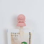 Octopus | Blue, Red | SoftSip Food Pouch Toppper | 2EA + Travel Case | Prevent Spills & Leakage | Protect Child Baby Toddler Mouth | Food Grade Silicone Reusable | Baby Led Weaning | BPA Free