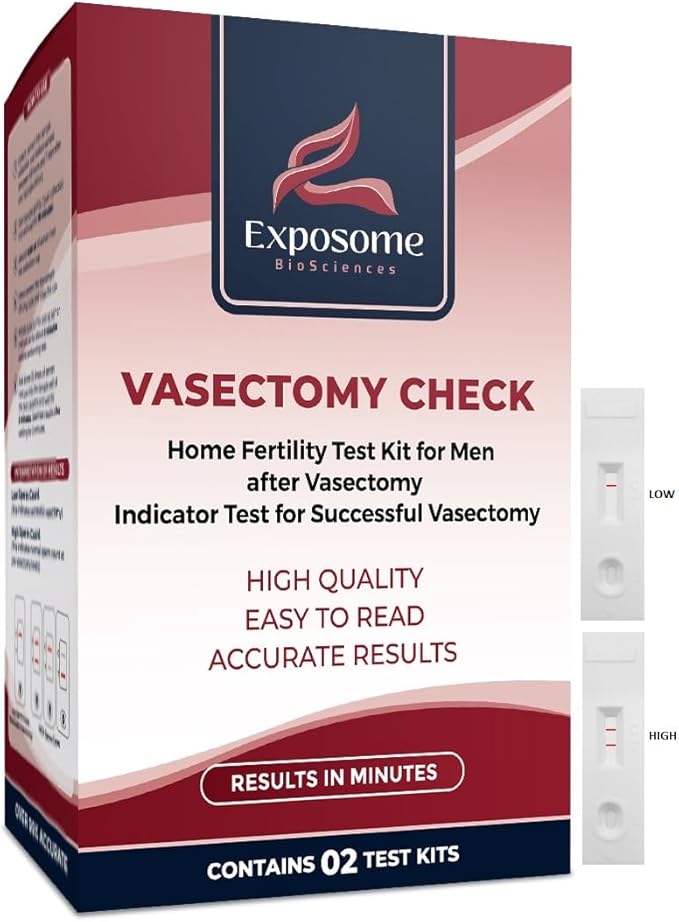 Vasectomy Home Test Kit. (Contains 2 Tests) FSA - HSA Eligible