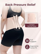 Momcozy Ergowrap Postpartum Belly Band for Natural and C-Section Recovery, Abdominal Binder with 3D Abdomen Lifting & Ergonomic Back Support, Seamless Belly Wrap Shapewear for Post Surgery Recovery