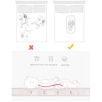 Baby Lounger for Newborn Portable Bag,Baby Nest Play Gym mat with Strap,Newborn Lounger Adjustable Size & Inner Zipper Lengthen Space to 24 Months,Animal World Blue