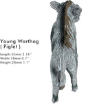 FUNSHOWCASE African Jungle Animals Young Warthog Piglet Toy Figure Realistic Plastic Figurine Height 1.2-inch