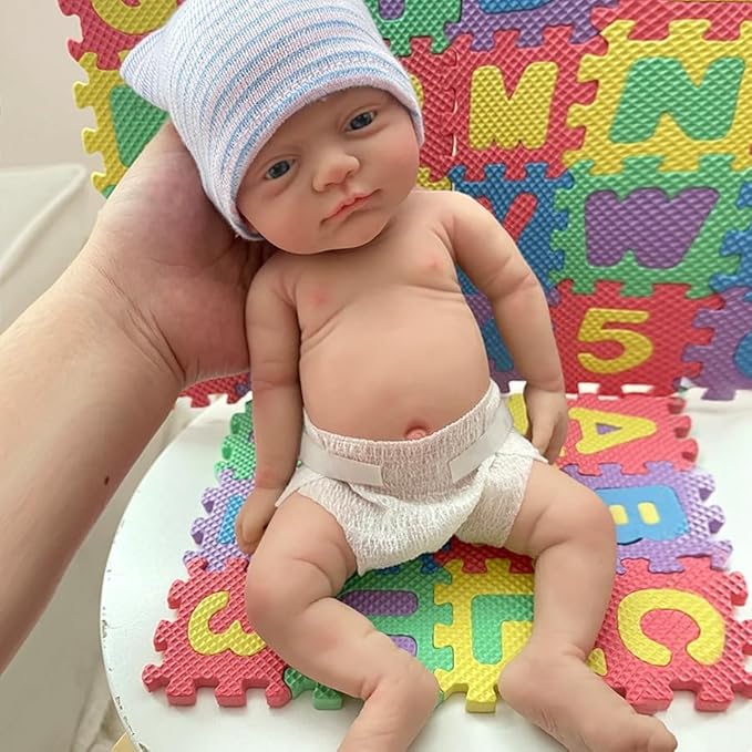 12" Micro Preemie Full Body Silicone Baby Doll Girl Alisa Lifelike Reborn Doll Surprice Children Anti-Stress