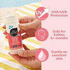 All Good Baby & Kids Mineral Sunscreen Butter Stick for Face, Nose, Ears - UVA/UVB Broad Spectrum SPF 50, Coral Reef Friendly, Water Resistant, Zinc Oxide, Coconut Oil, Beeswax, Vitamin E (2.75 oz)