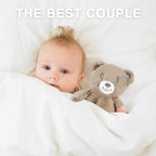 Baby Bear Security Blanket Soft Minky Baby Lovey Animal Plush Blanket Unisex Lovie Gift for Toddler, Boys and Girls, 13.5 Inch (Dark Brown)