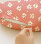 Nursing Pillow Covers 2 Pack, Breastfeeding Pillow Slipcovers Soft and Stretchy, Nursing Covers for Baby Girls Boys Newborn