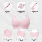 As Fairy Seamless Nursing Bras for Breastfeeding Soft Wireless Sleep Maternity Bralette Regular and Plus Size