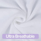 Viviland Baby Towels and Washcloths, Soft Absorbent Purple Baby Bath Towel Set, Unicorn Hooded Towels with 5 Infant Face Washcloths (6 Pieces)