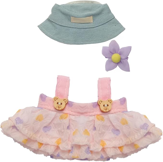 17CM Collectible Doll Clothes.17cm Mini Doll Clothing Set.Exquisite Handmade.Suitable for Small Collectible Dolls.Multiple Styles Available (Dresses/Casual Wear/Holiday Outfits) (NO Doll)(Style E)