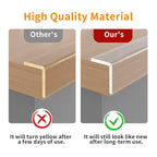 3Pack Soft Corner Protectors for Furniture Strip,2 in x 9.84 Ft,Wall Corner Bumper Tape,Desk Edge,Baseboard Protector,Clear Cabinet Door Protector Edge Guard,Crib Rail Covers for Teething