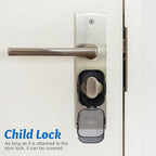 Garneck 3 Pcs Door Knob Safety Cover for Kids Toddler- Plastic Child Proof Deadbolt Protector Reusable Anti-Lock Door Lock Covers for Baby, Easy to Install