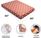 4 Pack Crib Sheets Boho Nursery Sheets Sunshine and Rainbow Desdign Neutral Unisex Fitted Baby Standard Crib Sheets for Baby Boys or Girls (Crib Sheets)