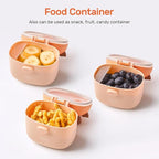 NCVI Baby Formula Dispenser On The Go, Formula Container To Go, Formula Holder for Travel, Outdoor Picnic with Baby Infant, Portable Container for Milk Powder, Snacks, Candy, Fruits (Brown Deer)