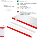 AILUOQI 2 Pack Door Jam Shield Finger Pinch Guard for Baby Proofing, Kids, Hinge Cover Pinch Guard for 90 & 180 Degree Doors Frame & Baby Gate. 47.2" H, 6.7" W