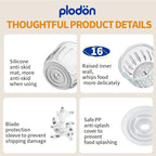 Baby Food Maker Mini Cute and Small Food Processor Puree Blender Grinder Chopper 1.2 Cup Glass Bowl with 6 Blade Electric (Spaceman-White(One Bowl))