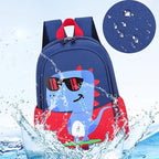 12 inch Kids Small Toddler Preschool Travel Backpack Cool Cute Cartoon Waterproof Daypack (Dinosaur Red)